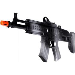 Kinder speelgoed verkleed wapen/machinegeweer soldaten/leger met geluid 50 cm -  Nep geweren/wapens/mitrailleuren