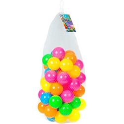 Kunststof ballenbak ballen 100x stuks 6 cm neon kleuren - Speelgoed ballenbakballen gekleurd