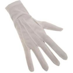 Witte handschoenen katoen de luxe (