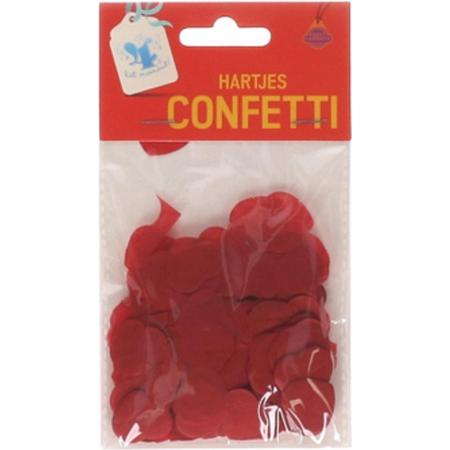 Confetti hartjes Rood - Hartjes/Bruiloft/Valentijn Rood Confetti  - Papieren Confetti - Liefde - Love - Hartjes Confetti.