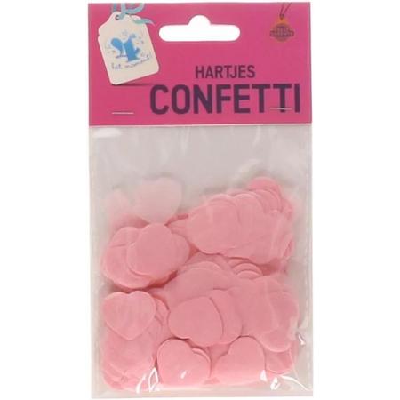 Confetti hartjes Roze - Hartjes/Bruiloft/Valentijn Roze Confetti  - Papieren Confetti - Liefde - Love - Hartjes Confetti.
