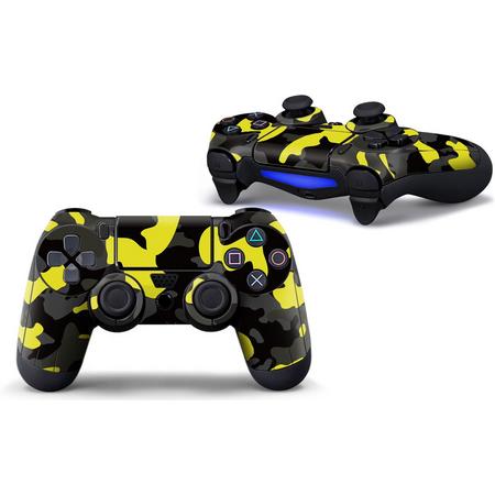 Army Camo / Geel Zwart - PS4 Controller Skins PlayStation Stickers