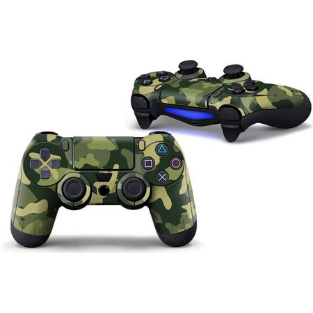 Army Camo / Groen Zwart - PS4 Controller Skins PlayStation Stickers