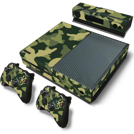 Army Camo / Groen Zwart - Xbox One Console Skins Stickers
