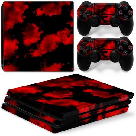 Army Camo Red - PS4 Pro Console Skins PlayStation Stickers