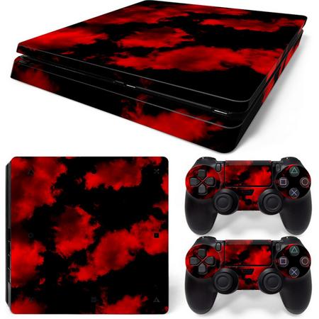 Army Camo Red - PS4 Slim Console Skins PlayStation Stickers
