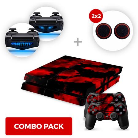 Army Camo Red Skins Pakket - PS4 PlayStation Stickers
