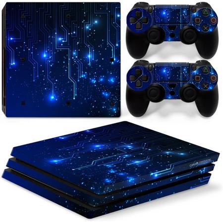 CPU / Blauw - PS4 Pro Console Skins PlayStation Stickers