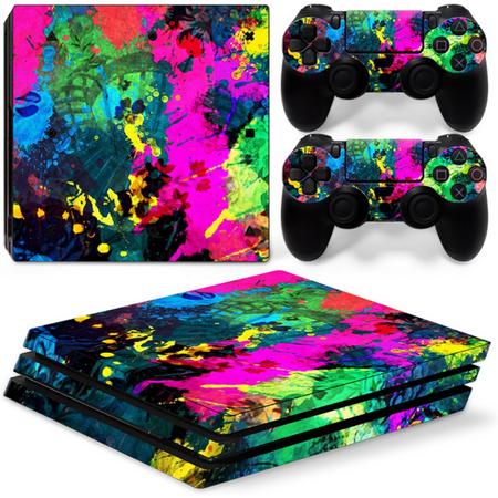 Color Splash - PS4 Pro Console Skins PlayStation Stickers