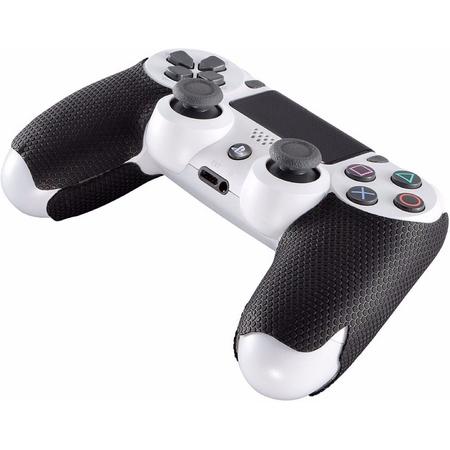 Controller Grips voor PS4 Dualshock PlayStation 4 Controller - Softcover Hoes / Case / Skin / Grip - Beschermhoes Zwart