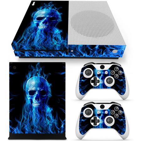 Fire Skull - Xbox One S Console Skins Stickers