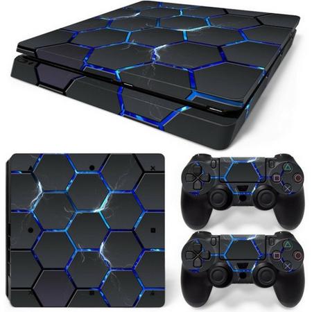 Hex Lightning - PS4 Slim Console Skins PlayStation Stickers
