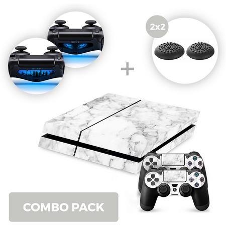 Marble White Skins Pakket - PS4 PlayStation Stickers