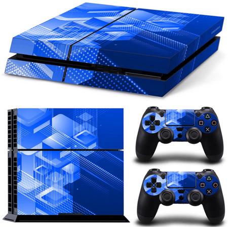 Shapes / Blauw - PS4 Console Skins PlayStation Stickers