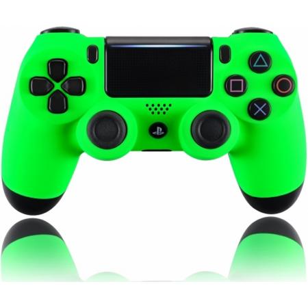 Soft Touch Neon Groen - Custom PlayStation PS4 Wireless Dualshock 4 V2 Controller