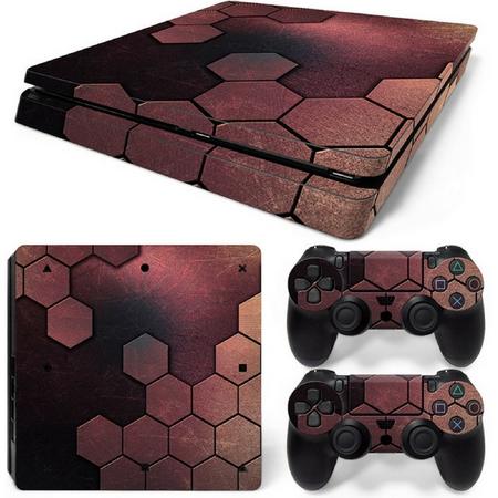 Steel Bronze - PS4 Slim Console Skins PlayStation Stickers
