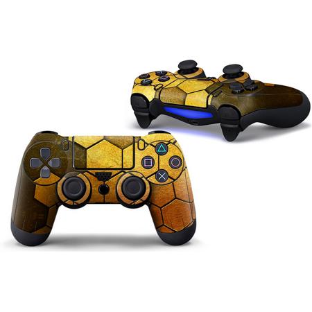 Steel Gold - PS4 Controller Skins PlayStation Stickers