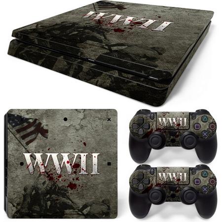 WWII - PS4 Slim Console Skins PlayStation Stickers