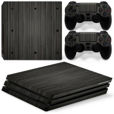 Wood Black - PS4 Pro Console Skins PlayStation Stickers
