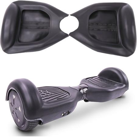 Siliconen beschermhoes met ritssluiting, kleurrijke dekking voor 6.5 Inch Hoverboard -Zwart