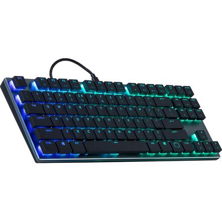 Cooler Master SK630 Tenkeyless RGB Mechanical Gaming Keyboard - US Qwerty - Cherry MX Low Profile Red