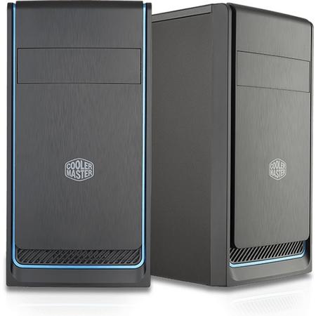 Cooler Master MasterBox E300L Mini-Toren Zwart, Blauw computerbehuizing