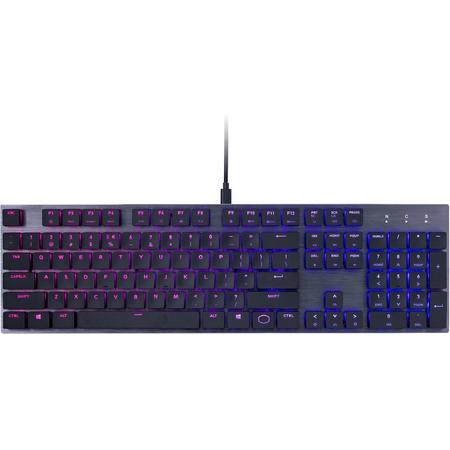 Cooler Master SK650 Full Size RGB Mechanical Gaming Keyboard - US Qwerty - Cherry MX Low Profile Red