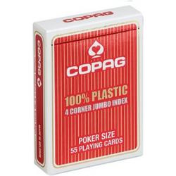 COPAG poker speelkaarten rood 2 index