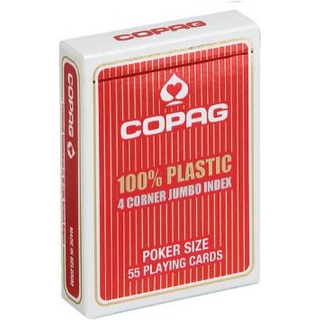 COPAG poker speelkaarten rood 2 index