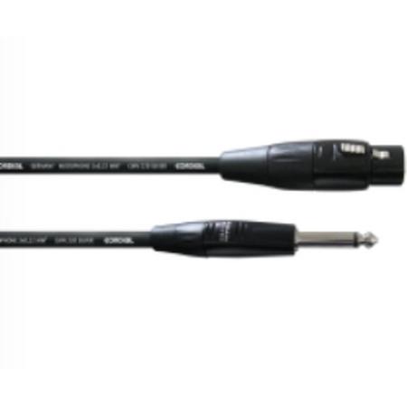 Cordial CIM 5 FP XLR Plug 6.3mm Zwart kabeladapter/verloopstukje