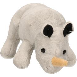 Pluche knuffel dieren Neushoorn van 23 cm - Speelgoed neushoorns knuffels - Cadeau voor jongens/meisjes