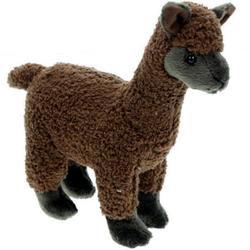 Pluche knuffel dieren bruine Alpaca van 20 cm - Speelgoed knuffels - Cadeau voor jongens/meisjes