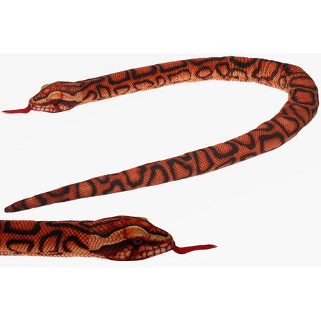 Pluche knuffel dieren regenboog boa slang van 150 cm - Speelgoed slangen knuffels - Cadeau voor jongens/meisjes