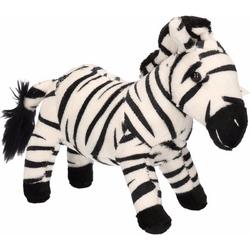 Pluche zebra knuffel 18 cm - Zebra speelgoed dieren