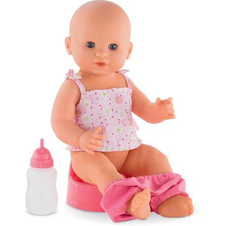 Corolle - Pop - Babypop Emma - Emma met papflesje en potje - Drink&wet baby