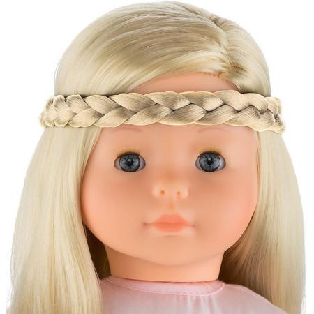 Corolle accessoire haarband met vlecht blond