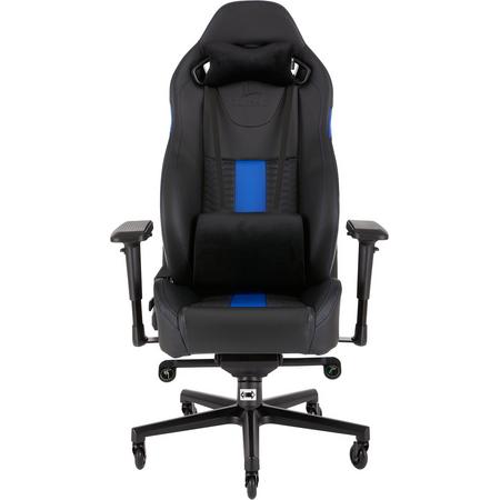 Corsair T2 ROAD WARRIOR - High Back Desk and Office Chair - Black / Blue