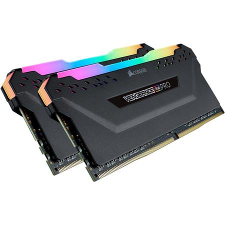 VENGEANCE RGB PRO 16GB (2x8GB) DDR4 3200 (PC4-25600) C16 Desktop memory . Black