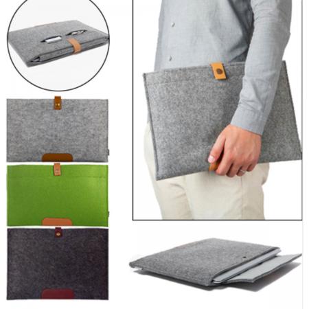 CoshX® stevige laptop hoes van vilt donker grijs maat 13.3 inch - Macbook hoes 13 inch - Laptop case - Bescherming van uw laptop of macbook met deze sleeve