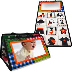 Cosia Kijk- en Knisperboekje - baby speelgoed 6 maanden - 0 Jaar - montessori speelgoed - Buggyboekje - Buikligtrainer