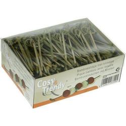Cosy&Trendy Bamboeprikker met knoopje set-250 - 9 cm