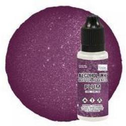 Alcohol Ink Glitter Accents Plum