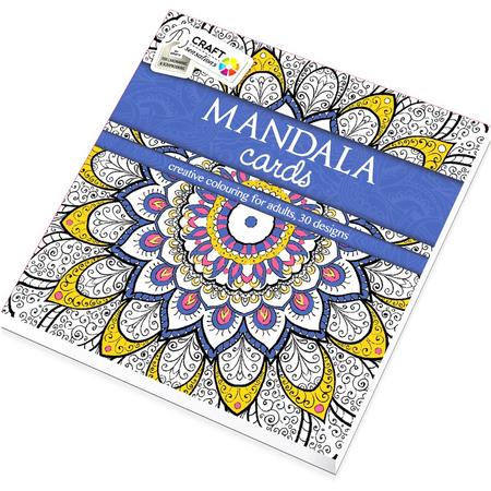 Craft Kleurboek Sensations Mandala Cards Blauw