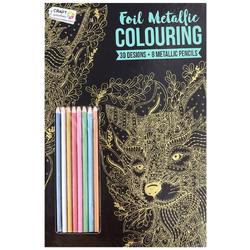 Metallic kleurboek met kleurpotloden - Kleuren - Metalic - Potloden - Kleurtjes - Dier
