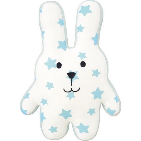 Craftholic Knuffel Rabit Cool Touch 46 X 32 Cm Polyester Blauw/wit