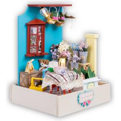 Crafts&Co Modelbouwpakket Miniatuur Poppenhuis - Het bloemenhuisje
