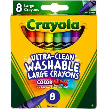 Crayola - Waskrijtjes groot - 8 stuks