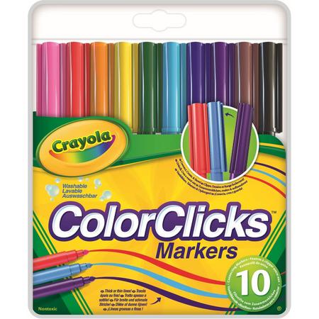 Crayola 10 ColorClicks viltstiften