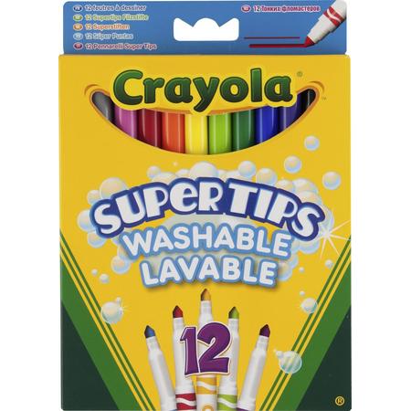 Crayola 12 Viltstiften met superpunt