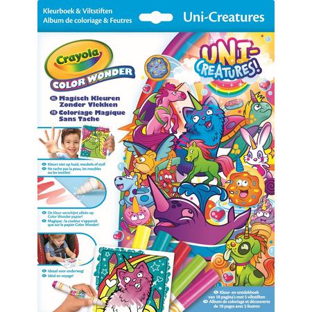 Crayola Color Wonder -Box Eenhoorns Kleurboek inclusief 5 Stiften